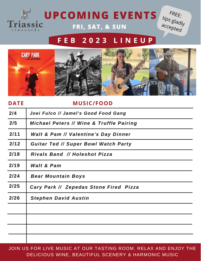 January Music Lineup