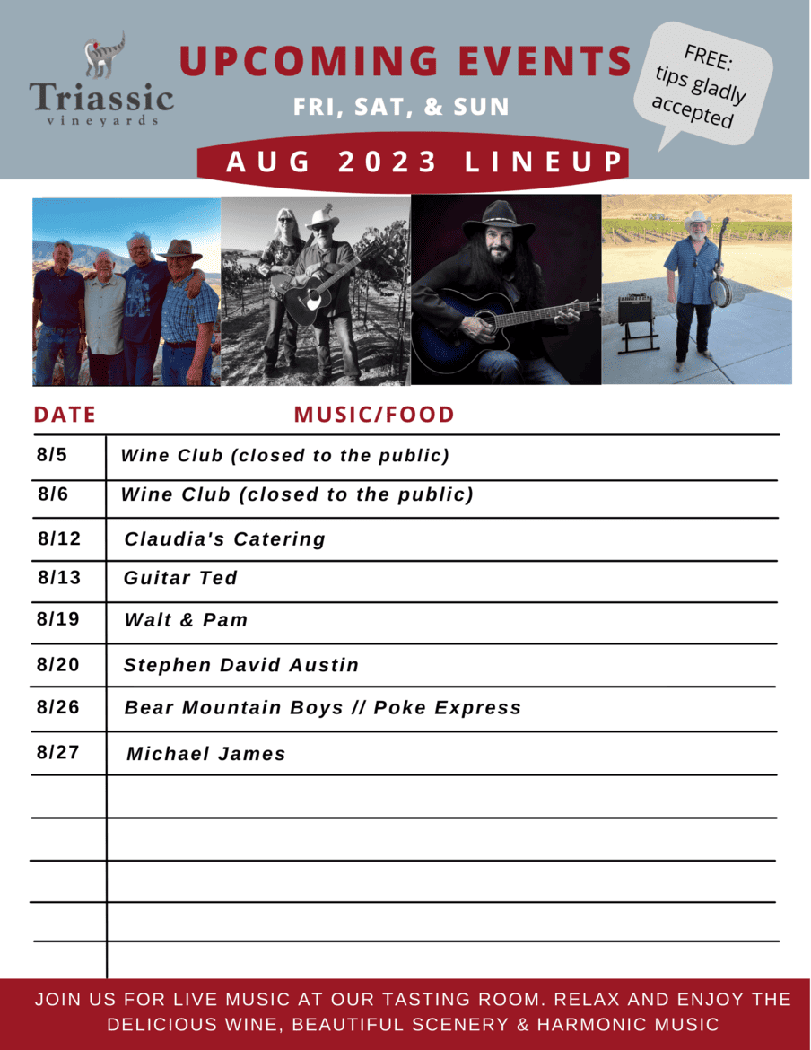 August Music Lineup